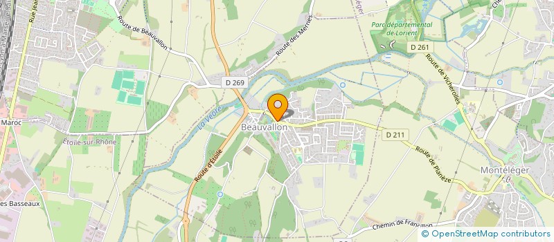 localisation de l'entreprise MADAME GINETTE BERTHIER  BEAUVALLON