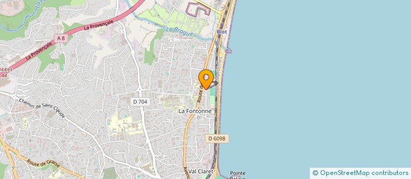 localisation de l'entreprise MADAME GINETTE BESANCON à ANTIBES