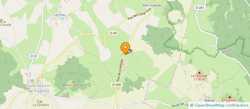 localisation de l'entreprise MADAME GINETTE BLACHERE  SAINT-MARTIN-DE-FUGERES