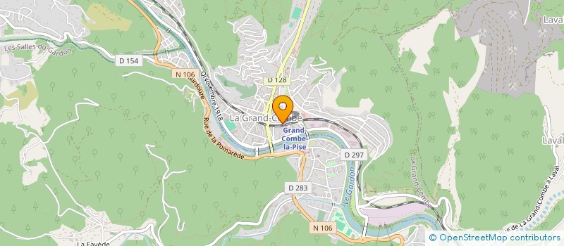 localisation de l'entreprise MADAME GINETTE BONY  LA GRAND-COMBE