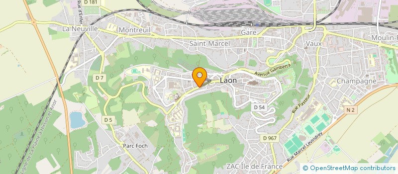 localisation de l'entreprise MADAME GINETTE BOUDIGOU à LAON