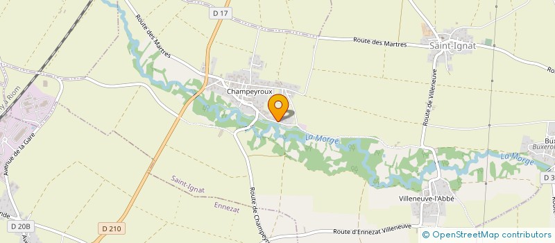 localisation de l'entreprise MADAME GINETTE BOURBONNAIS à SAINT-IGNAT