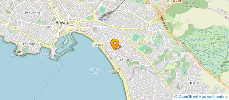 localisation de l'entreprise MADAME GINETTE BOURRIER à ROYAN