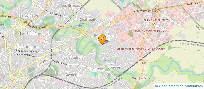 localisation de l'entreprise MADAME GINETTE BROSSARD à NIORT