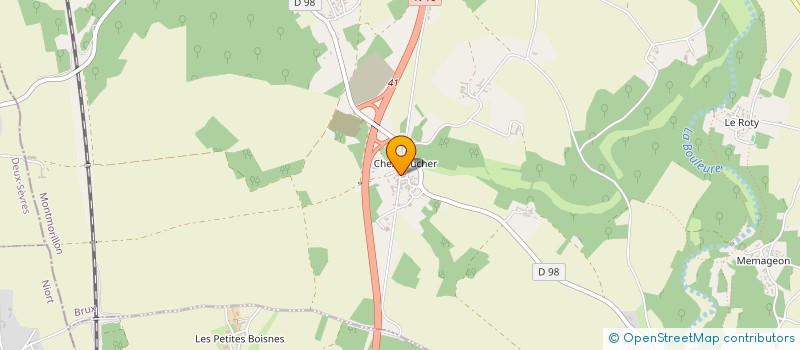 localisation de l'entreprise MADAME GINETTE BRUNET  BRUX