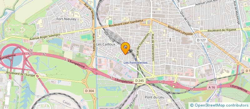 localisation de l'entreprise MADAME GINETTE BUTEZ  CALAIS