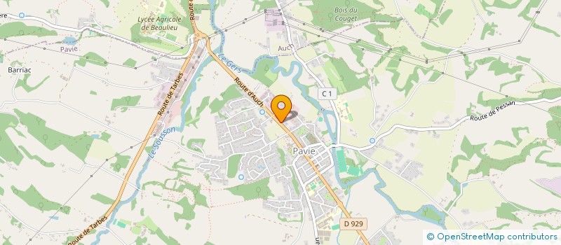 localisation de l'entreprise MADAME GINETTE CASSAS  PAVIE