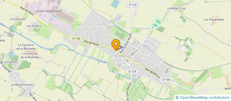 localisation de l'entreprise MADAME GINETTE CASSEREAU  PRAHECQ