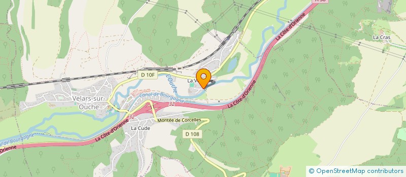 localisation de l'entreprise MADAME GINETTE CAZAL à VELARS-SUR-OUCHE
