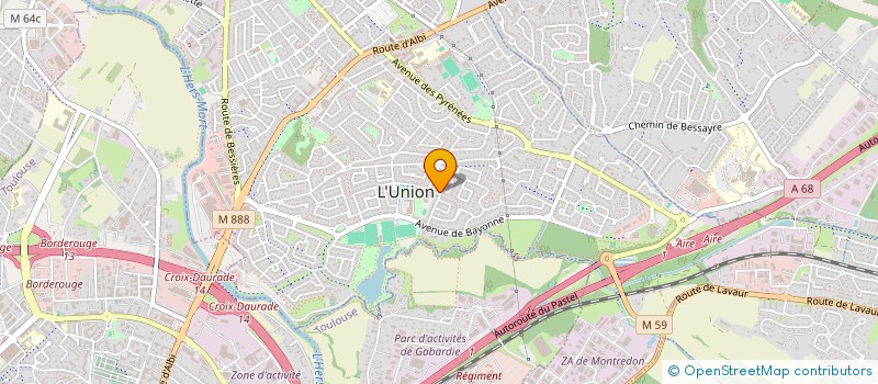 localisation de l'entreprise MADAME GINETTE CAZALE à L'UNION