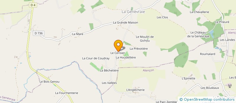 localisation de l'entreprise MADAME GINETTE CHARPENTIER à LA GENEVRAIE