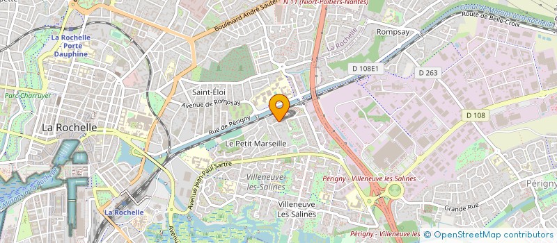 localisation de l'entreprise MADAME GINETTE CHARTIER  LA ROCHELLE