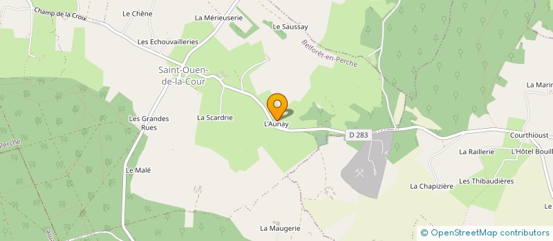 localisation de l'entreprise MADAME GINETTE CHEMIN à BELFORET-EN-PERCHE