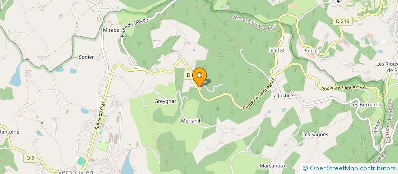 localisation de l'entreprise MADAME GINETTE CLERET  SAINT-JULIEN-LE-ROUX