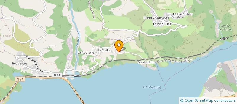 localisation de l'entreprise MADAME GINETTE COLOMB  SAVINES-LE-LAC