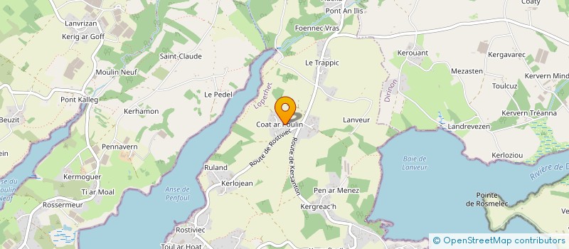 localisation de l'entreprise MADAME GINETTE CORNEC  LOPERHET