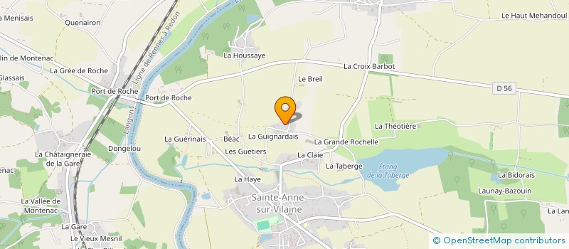 localisation de l'entreprise MADAME GINETTE COUNE à SAINTE-ANNE-SUR-VILAINE