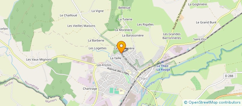 localisation de l'entreprise MADAME GINETTE COURTY à VAL-AU-PERCHE