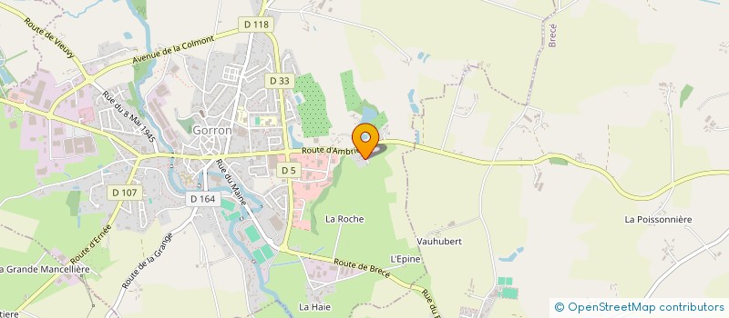 localisation de l'entreprise MADAME GINETTE COUSIN à GORRON