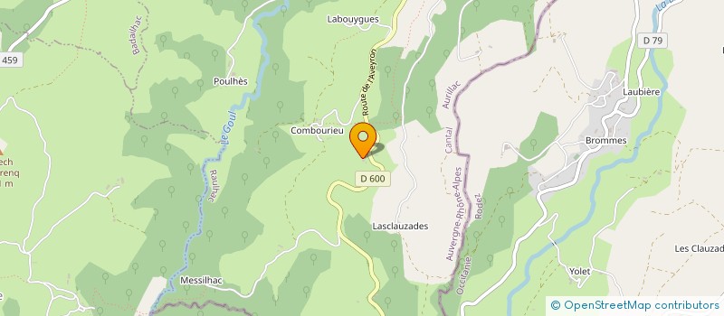 localisation de l'entreprise MADAME GINETTE COUSTAROUX à RAULHAC