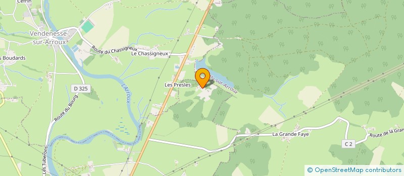 localisation de l'entreprise MADAME GINETTE CRETE  VENDENESSE-SUR-ARROUX