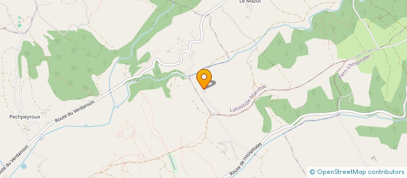 localisation de l'entreprise MADAME GINETTE CUBAYNES à LABASTIDE-MARNHAC