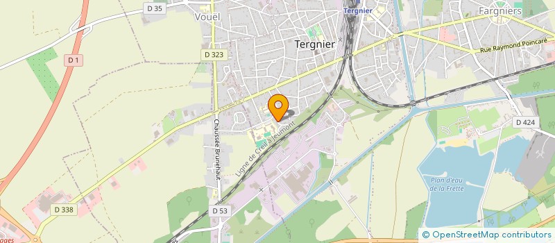 localisation de l'entreprise MADAME GINETTE DAUROULT à TERGNIER