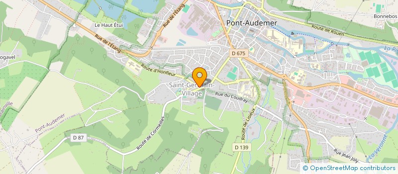 localisation de l'entreprise MADAME GINETTE DELAUNEY  TOUTAINVILLE