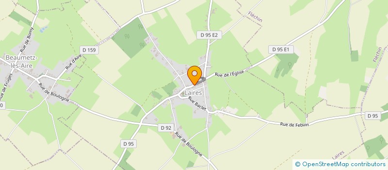 localisation de l'entreprise MADAME GINETTE DELCROIX  LAIRES