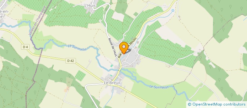 localisation de l'entreprise MADAME GINETTE DEPIT à LE BREUIL