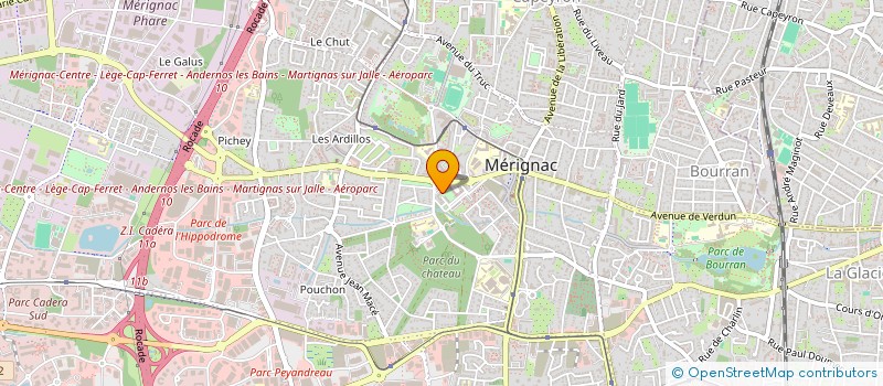 localisation de l'entreprise MADAME GINETTE DESCLAUX à MERIGNAC
