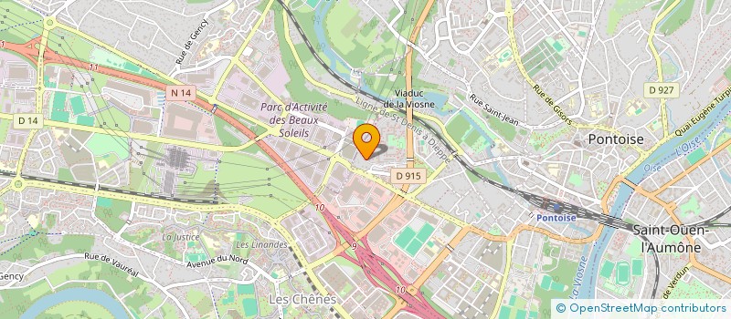 localisation de l'entreprise MADAME GINETTE DJEKETE  PONTOISE