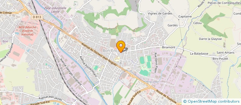 localisation de l'entreprise MADAME GINETTE DOUGUET  BON-ENCONTRE
