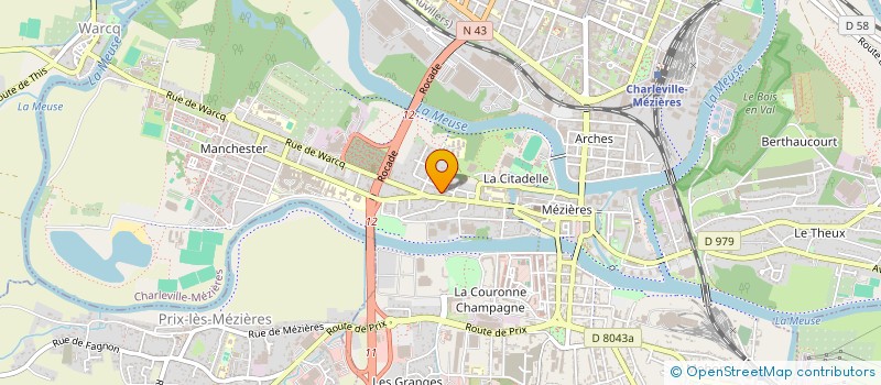 localisation de l'entreprise MADAME GINETTE DOUTTE  CHARLEVILLE-MEZIERES