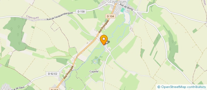 localisation de l'entreprise MADAME GINETTE DRUELLE  COYECQUES