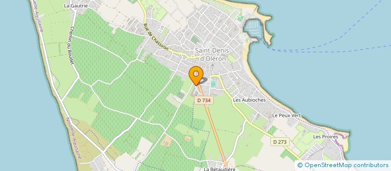 localisation de l'entreprise MADAME GINETTE DUBILLOT  SAINT-DENIS-D'OLERON