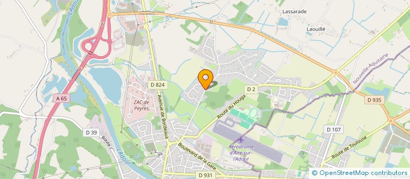 localisation de l'entreprise MADAME GINETTE DUPOUY à AIRE SUR L'ADOUR
