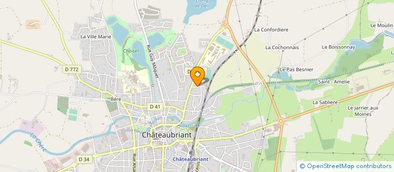 localisation de l'entreprise MADAME GINETTE EUPHRASIE YORAUD  LA CHAPELLE-GLAIN