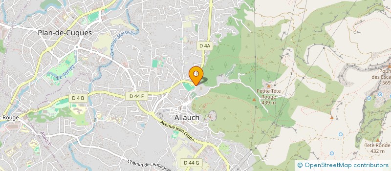 localisation de l'entreprise MADAME GINETTE EYMERY  ALLAUCH