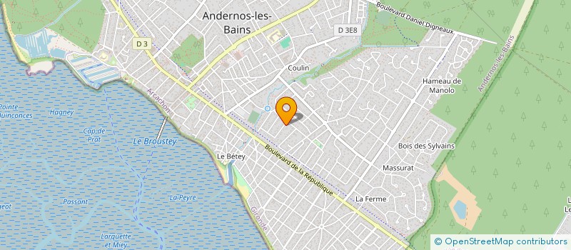 localisation de l'entreprise MADAME GINETTE FARFAT  ANDERNOS-LES-BAINS