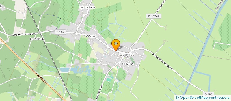 localisation de l'entreprise MADAME GINETTE FAUX  QUEYRAC