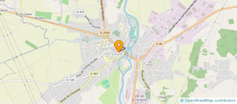 localisation de l'entreprise MADAME GINETTE FRAGNER  SAINT-POURCAIN-SUR-SIOULE