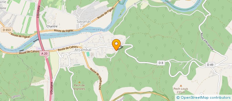 localisation de l'entreprise MADAME GINETTE GIBERT  ARCAMBAL