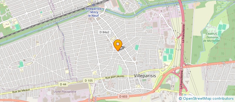 localisation de l'entreprise MADAME GINETTE GIRARD  VILLEPARISIS