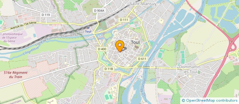 localisation de l'entreprise MADAME GINETTE GOLFOUSE  TOUL