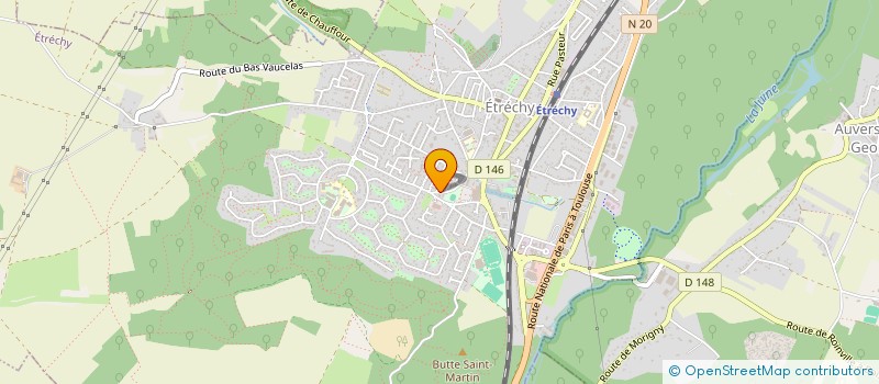 localisation de l'entreprise MADAME GINETTE GUEDET à ETRECHY