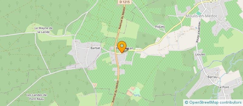 localisation de l'entreprise MADAME GINETTE GUIRAUD  CASTELNAU-DE-MEDOC