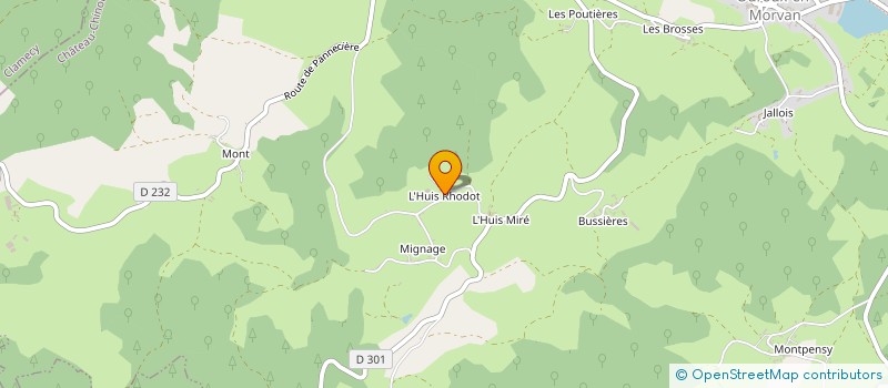 localisation de l'entreprise MADAME GINETTE GUYOLLOT à OUROUX EN MORVAN