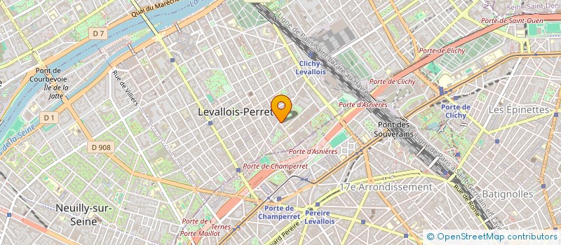 localisation de l'entreprise MADAME GINETTE HALLE à LEVALLOIS-PERRET