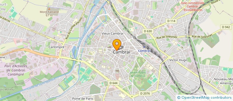 localisation de l'entreprise MADAME GINETTE HARDUIN à CAMBRAI